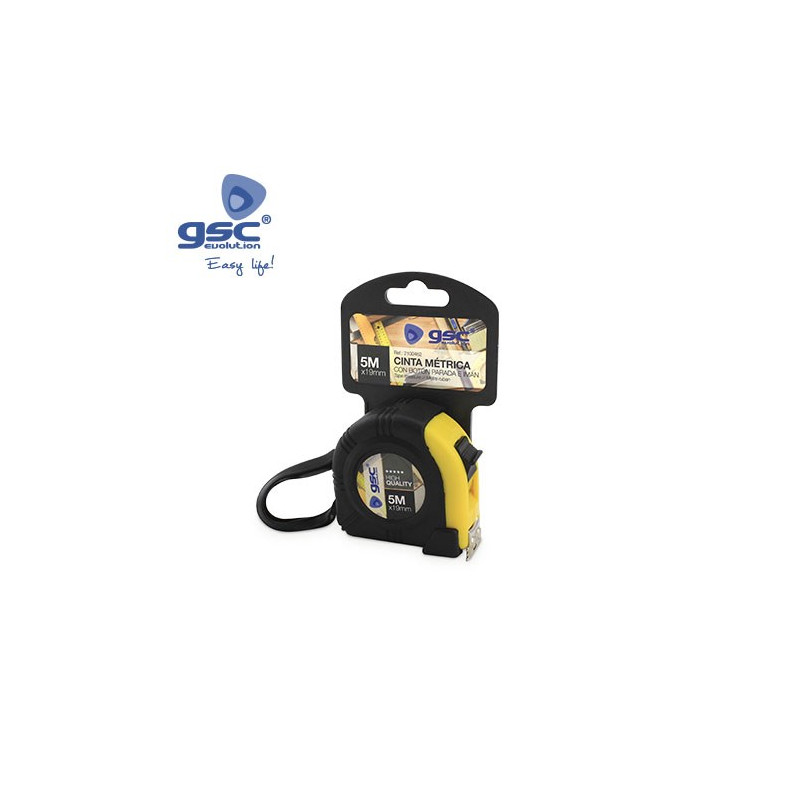 Flexómetro 19mm 5 metros con recubierta Goma e Iman GSC C12/120
