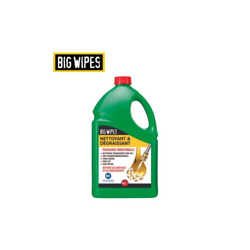 Limpiador bidón 4L DESENGRASANTE verde BIG WIPES