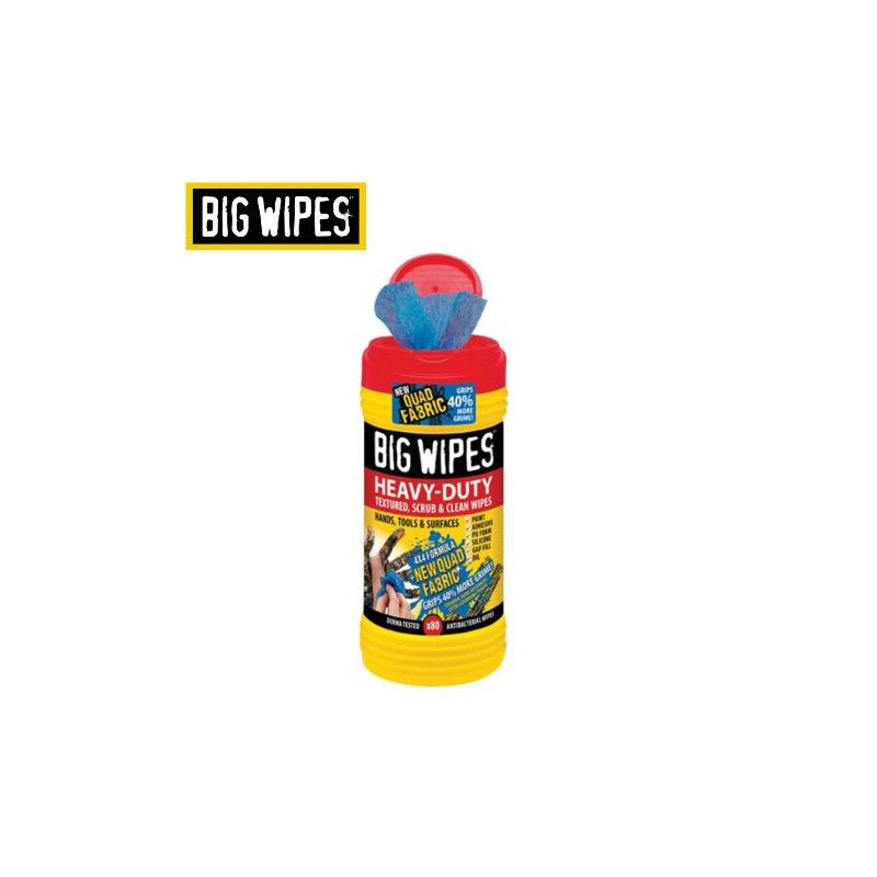 Toallitas limpiadoras Tubo 100 uds Heavy Duty Rojo BIG WIPES