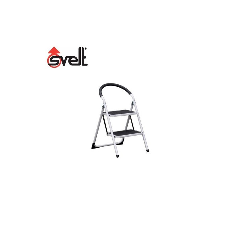 Taburete hierro peldaño ancho barandilla 2 peldaños modelo BRAVO SVELT