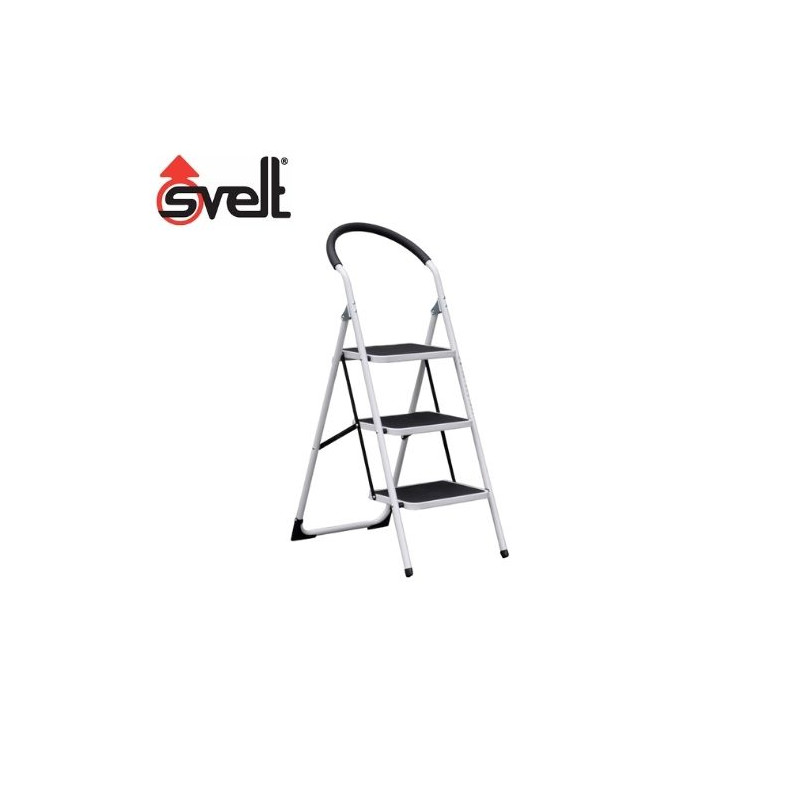 Taburete hierro peldaño ancho barandilla 3 peldaños modelo BRAVO SVELT