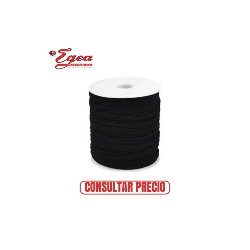Goma Nylon 6mm Negro Rollo 200m EGEA