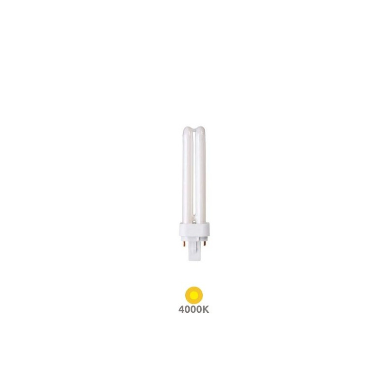 Bombilla Bajo Consumo PLC G24d-1 2 Pins 13w 2700K 900Lm 138x35mm GEMINI D CLAR C25