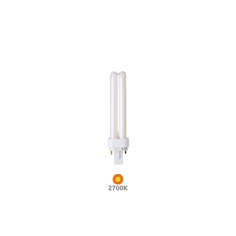 Bombilla Bajo Consumo PLC G24d-2 2 Pins 18w 2700K 1200Lm 153x35mm GEMINI D CLAR C25