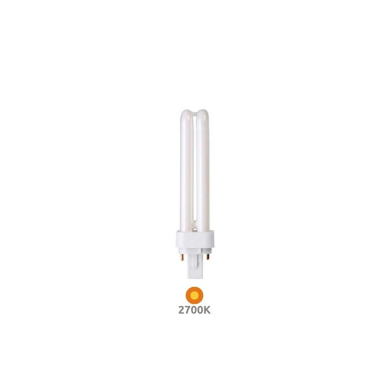 Bombilla Bajo Consumo PLC G24d-3 2 Pins 26w 2700K 1800Lm 172x35mm GEMINI D CLAR C10