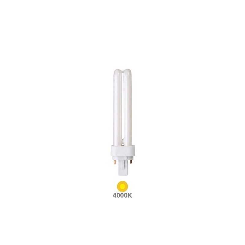 Bombilla Bajo Consumo PLC G24d-3 2 Pins 26w 4000K 1800Lm 172x35mm GEMINI D CLAR C25