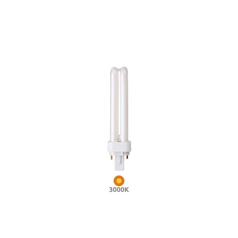 Bombilla Bajo Consumo PLC G24d-3 2 Pins 26w 3000K 1800Lm 172x35mm GEMINI D CLAR C10