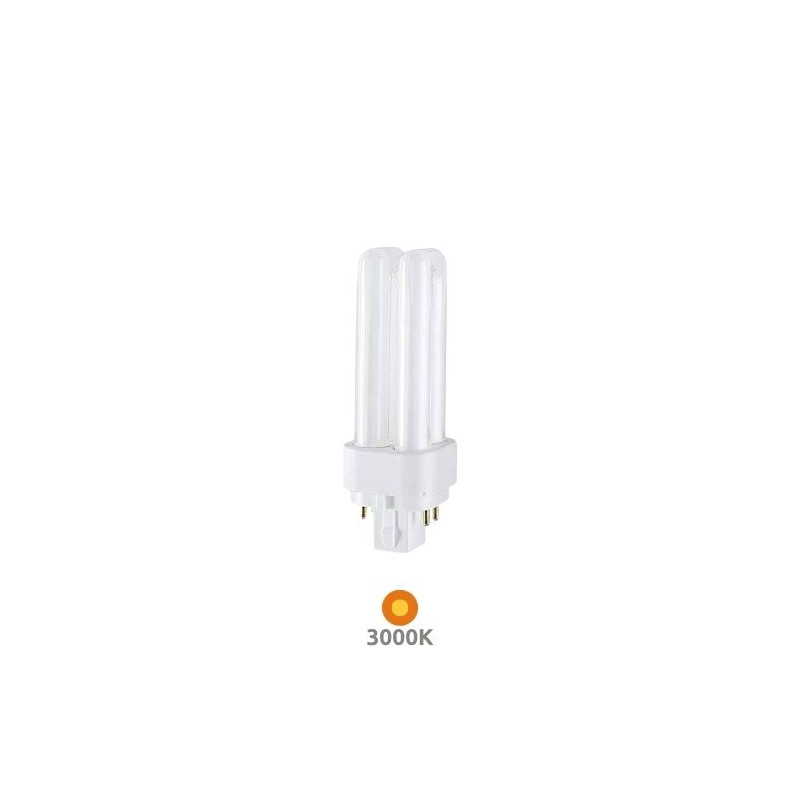 Bombilla Bajo Consumo PLC G24q-3 4 Pins 26w 3000K 1800Lm 167x35mm GEMINI D/E C10