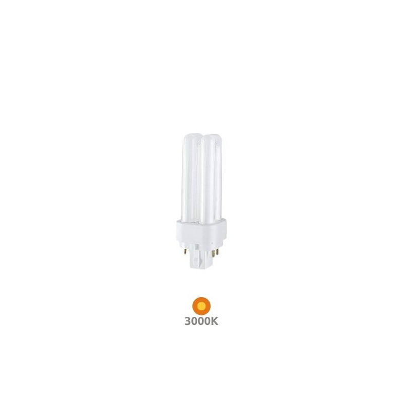 Bombilla Bajo Consumo PLC G24q-2 4 Pins 18w 3000K 1200Lm 148x35mm GEMINI D/E CLAR C10