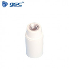 Portalámpara E14 Baquelita Liso Blanco GSC C50/1000