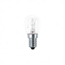 Bombilla E14 Pebetera Incandescente 15w para horno diámetro 22x48mm CLAR C50