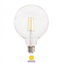 Bombilla Globo LED E27 G125 8w 4000K 1055Lm Diámetro 125x175mm CLAR C10