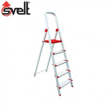 Escalera ALUMINIO doméstica peldaño ancho 6 peldaños  MAXI CASA SVELT
