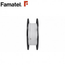 Cable manguera PLANA 2x0,75mm Blanco (metradas y con EAN) Bobina 300m FAMATEL