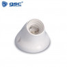Portalámpara E27 Superficie Zócalo Curvo Blanco GSC C10/200