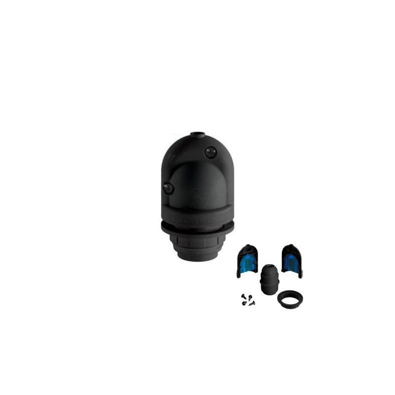 Portalamparas E27 con gel para exterior IP65 Negro CREATIVE CABLES