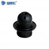 Portalámpara E27 Termoplástico Semerosacado con arandela Negro GSC C10/400