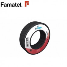 Cable manguera PLANA 2x0,75mm Negro Rollo 25m FAMATEL