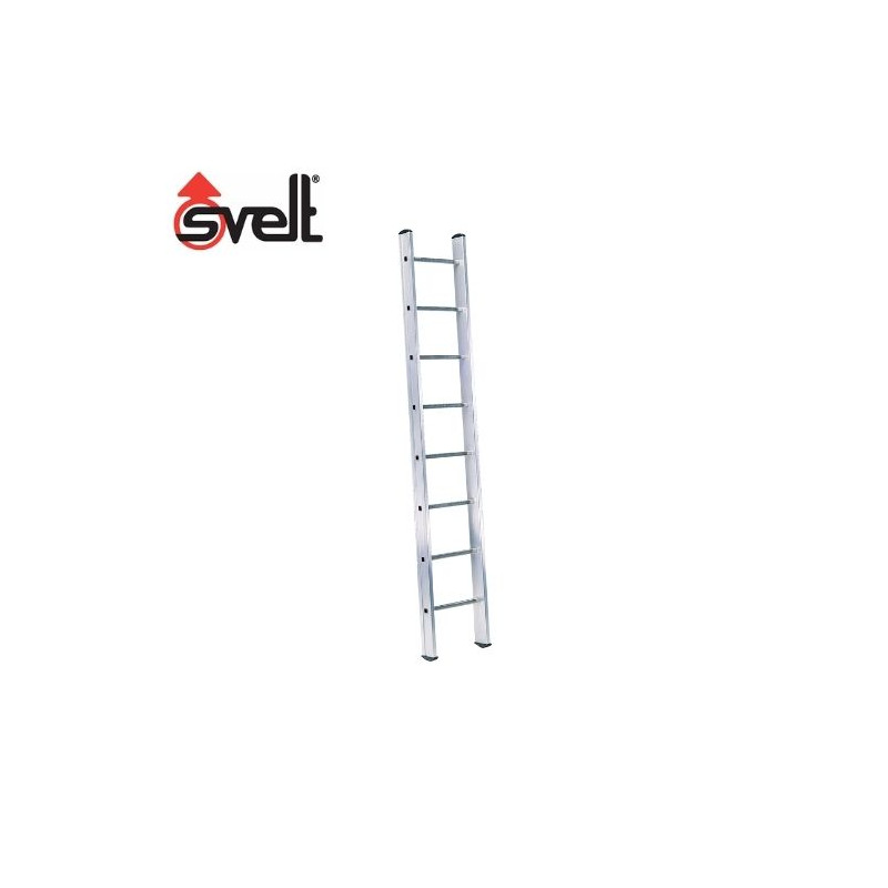 Escalera ALUMINIO Profesional 1 tramo 10 peldaños EN131 EURO SVELT