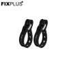 Pack de 2 bridas elásticas de 15 cm Negras FIXPLUS