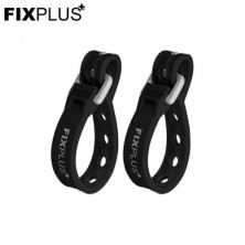 Pack de 2 bridas elásticas de 40 cm Negras FIXPLUS