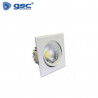 Aro cuadrado basculante con LED 5w 6400K Blanco GSC UUS