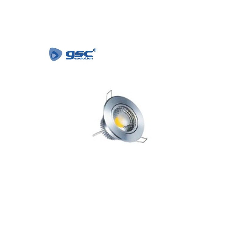 Aro redondo basculante Niquel Satin LED 9w 6400K GSC UUS