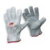 Guantes PIEL Flor Vacuno Gris con ribete 2ª Calidad Talla 10