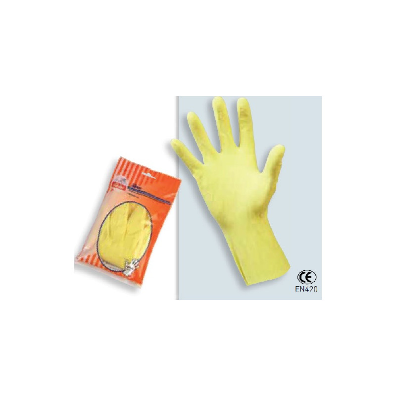 Guantes LATEX Natural con flocado Interior Talla 10