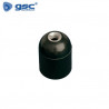 Portalámpara E27 Baquelita Liso Negro GSC C25/500