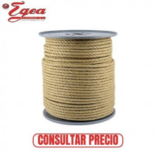 Cuerda Cáñamo Maroma 6mm 4 cuerdas Rollo 200m EGEA