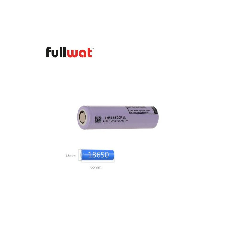 Pila Litio 18650 3,7v 3350 mAh FULLWAT