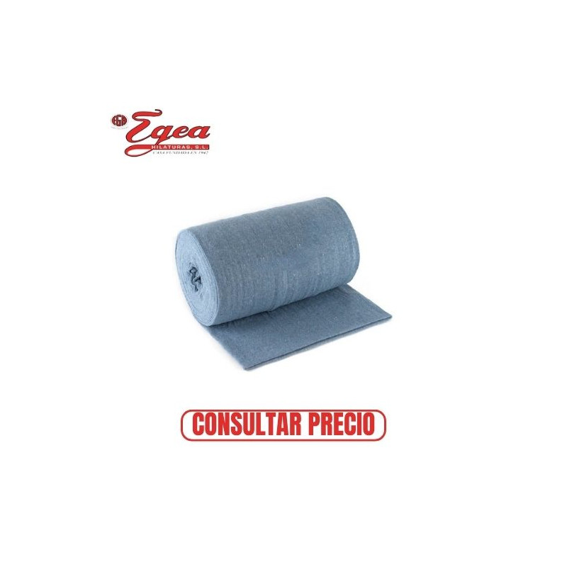 Rollo Limpieza corte rápido Azul 50m x 27cm 100% algodón / absorvente EGEA