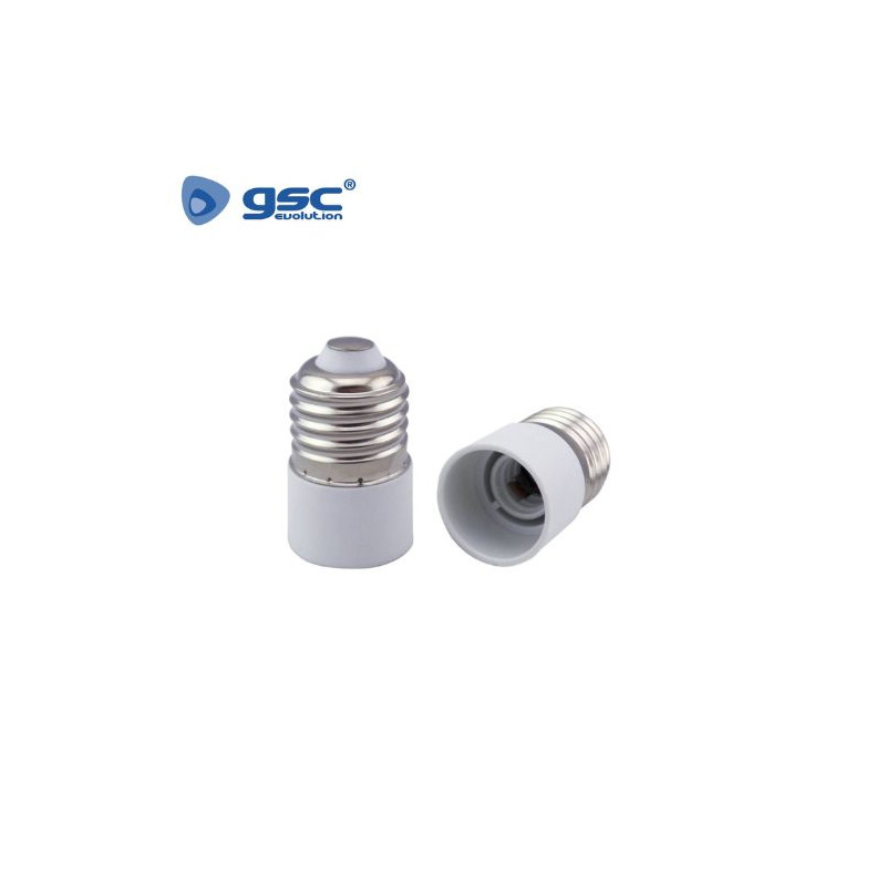 Portalámpara Conversor E27 Macho a E14 Hembra GSC C12/600