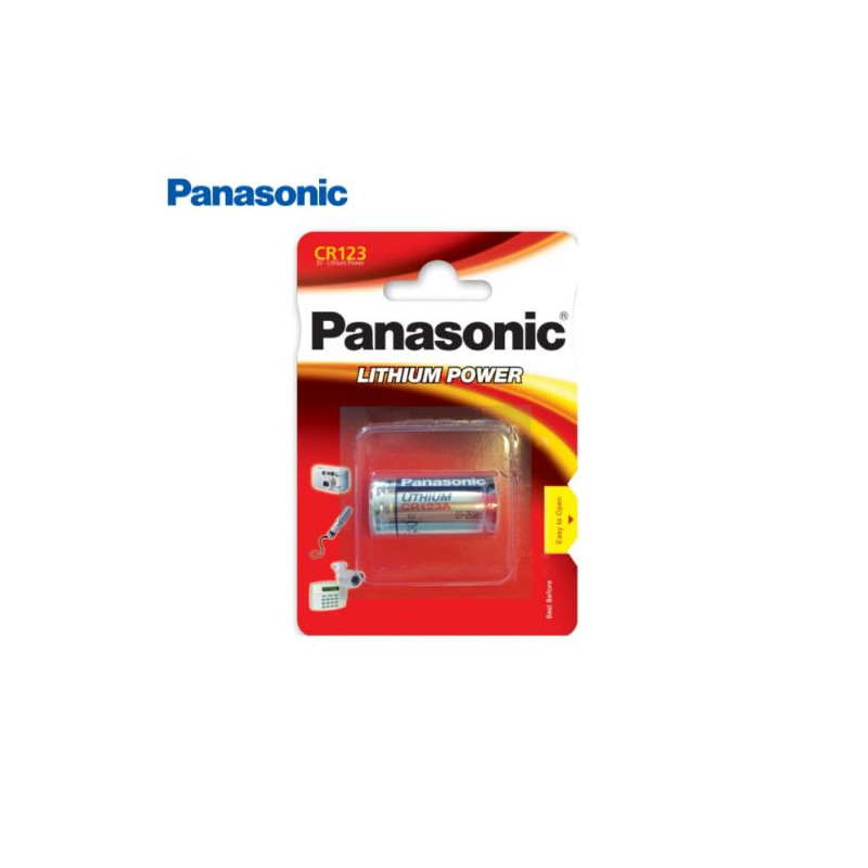 Pila Litio CR123A 3v Blister 1 pila PANASONIC