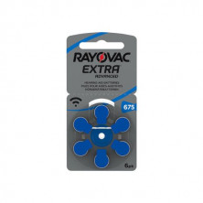 Pila Audífono 675 Azul Blíster 6 unidades RAYOVAC