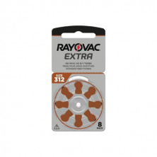 Pila Audífono 312 Marrón Blister 8 unidades RAYOVAC