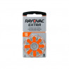 Pila Audífono 13 Naranja Blíster 8 unidades RAYOVAC