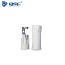 Portalámpara E14 Vela lágrima 65mm Blanco GSC C1/50