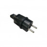 Clavija bipolar de goma para cable plano de feria IP44 HALOTEC