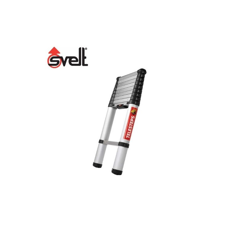 Escalera ALUMINIO telescópica 3m 9 peldaños TELESTEPS ECO SVELT