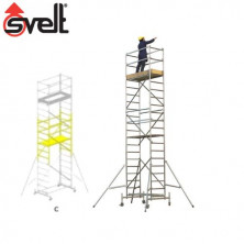 Andamio módulo C de 2,10m de aluminio MILLENIUM automático con estabilizador SVELT