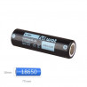 Pila Litio 18650 3.6v 2600 mAh con teton