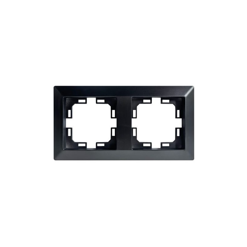 Embellecedor Serie GAMMA 2 módulos Negro GSC C22/220