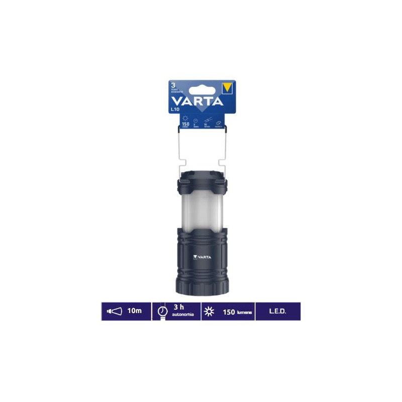 Linterna Camping Lantern L10 150Lm 131x87mm diámetro (Funciona con 3 pilas AA no incluidas) VARTA