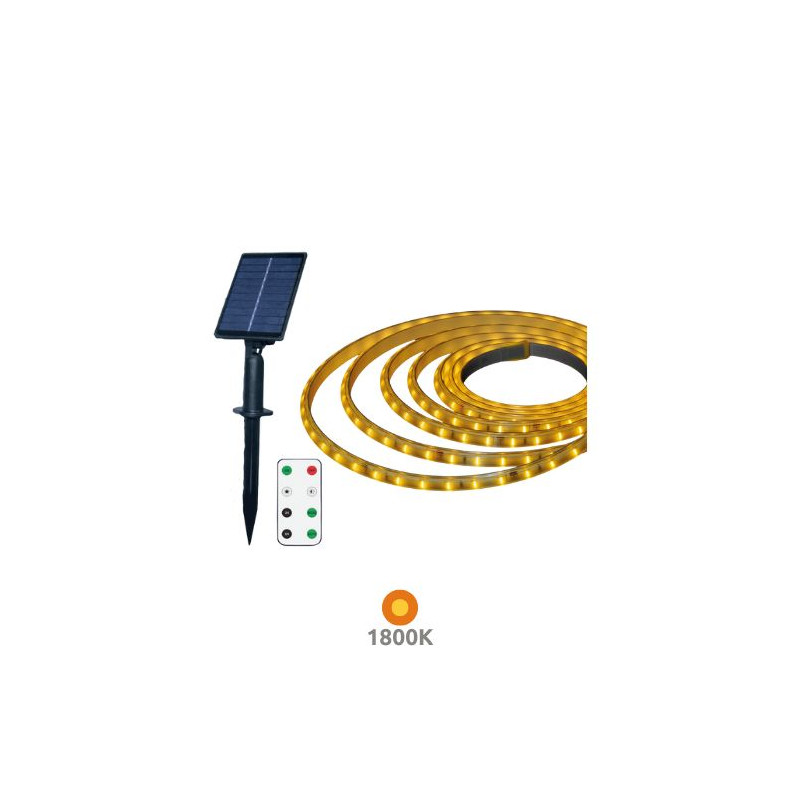 Kit tira LED Solar 10m 0,2w/m 1800K 180Lm Ancho 8mm IP65 GSC