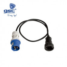 Adaptador Clavija CETAC 3P 2P+t a Base móvil 4,8mm GSC C8/48