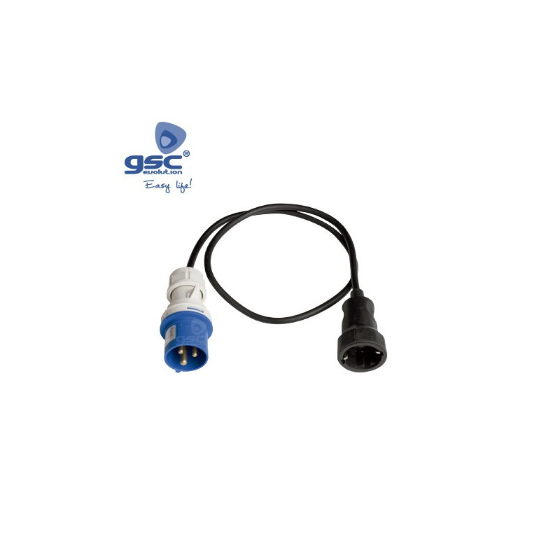 Adaptador Clavija CETAC 3P 2P+t a Base móvil 4,8mm GSC C8/48