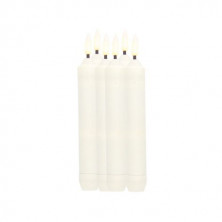 Pack 6 velas decorativas LED candelabro 160mm (Funciona con pilas AA LR06) BAMBASY C1/60