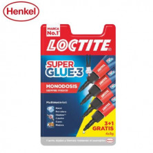 Loctite adhesivos SG Mini Trio 1 gramo (3+1)  Blister 4 unidades